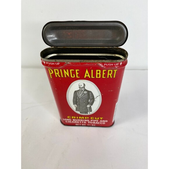 Prince Albert Tobacco Tin with Hinged Lid Antique - Picture 3 of 4